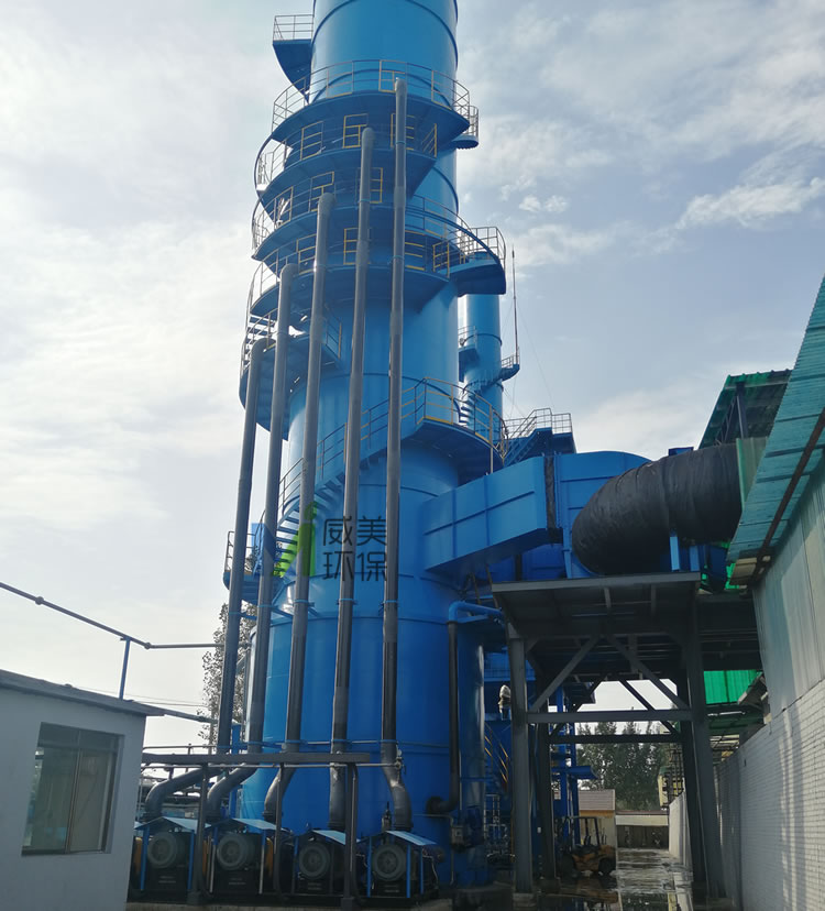 脫硫塔是煙氣脫硫系統的核心，主要包括脫硫塔及循環系統、除霧器及噴淋系統、曝氣系統。