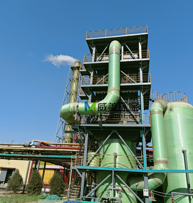氰尿酸尾氣治理濕電除塵器達標(biāo)運行