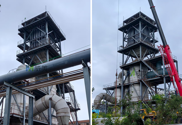 寧夏氫氰酸項目階段性安裝完畢待調試